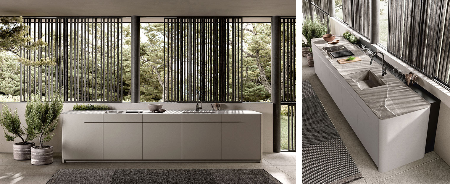 Struttura Calce del Brenta – Top Marmo Emotion Gray