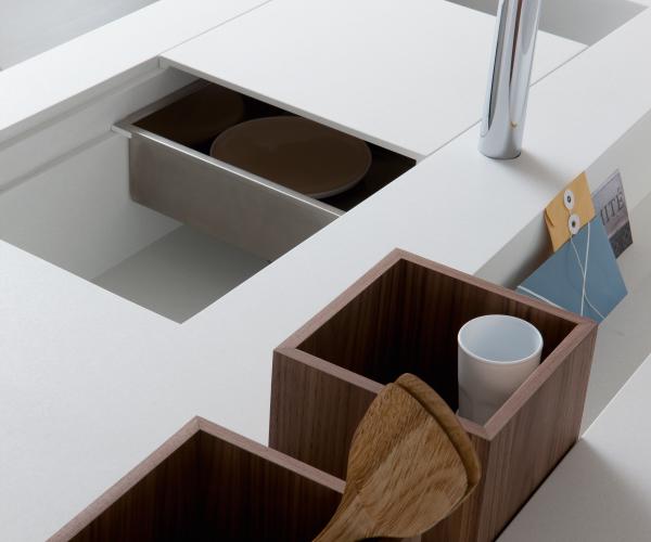 Cucine bianche e legno 